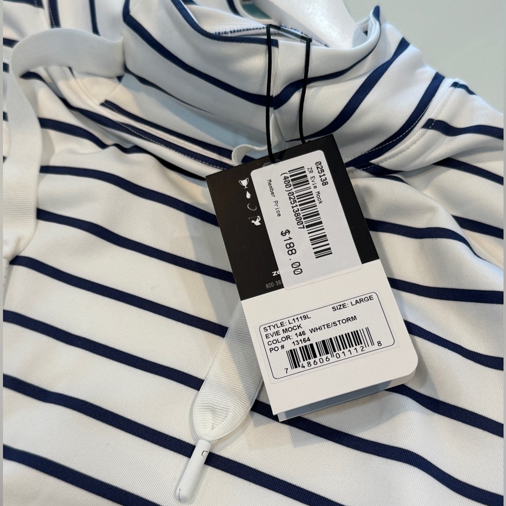 Zero Restriction Golf, Eve Mock, white/Storm, NWT, M, L - Picture 3 of 3